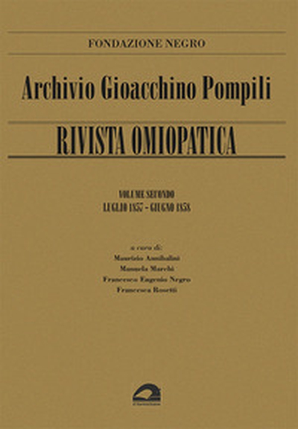 Archivio Gioacchino Pompili. Rivista omiopatica - Vol. 2 - Librerie.coop
