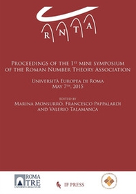 Proceedings of the first mini symposium of the Roman Number Theory Association - Librerie.coop