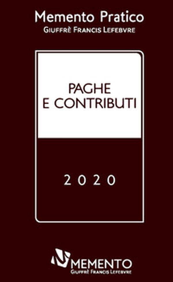 Paghe e contributi 2020 - Librerie.coop Paghe e contributi 2020 - Librerie.coop