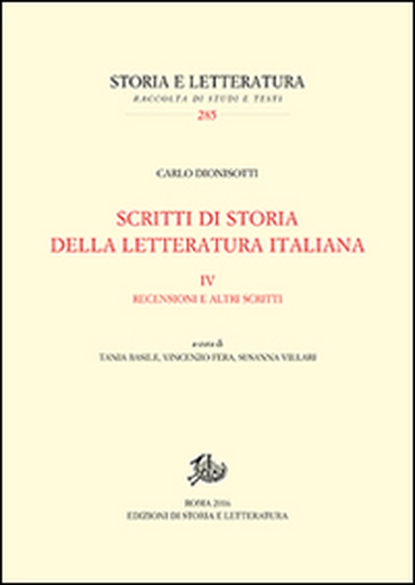 Scritti di storia della letteratura italiana - Vol. 4 - Librerie.coop Scritti di storia della letteratura italiana - Vol. 4 - Librerie.coop