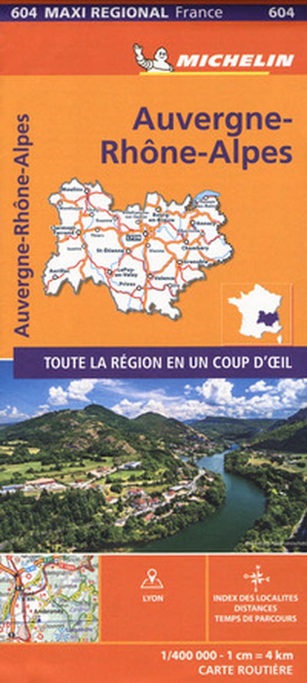 Auvergne-Rhône-Alpes 1:400.000 - Librerie.coop Auvergne-Rhône-Alpes 1:400.000 - Librerie.coop
