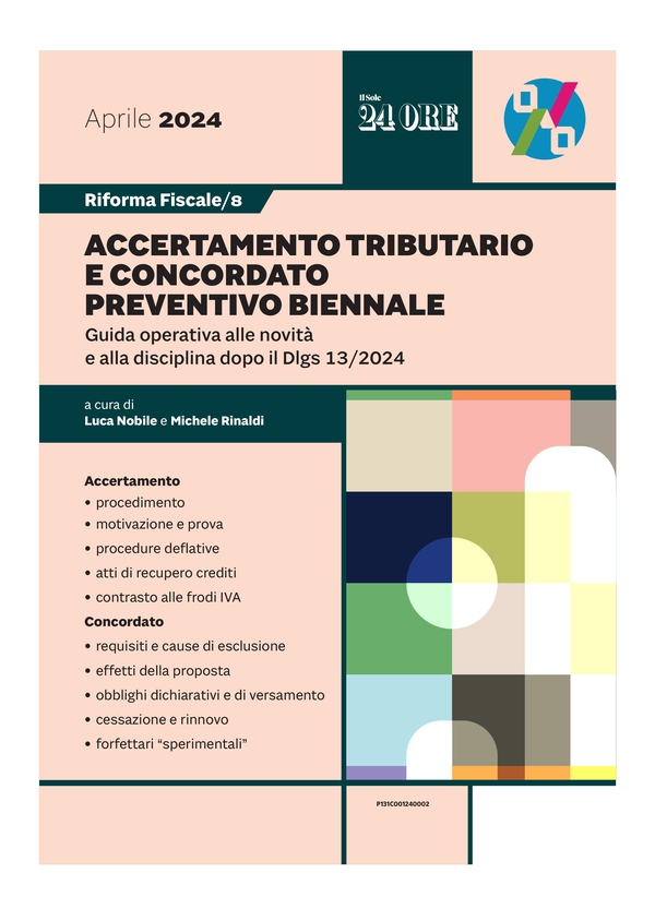 Riforma fiscale 8 - Accertamento tributario e concordato preventivo biennale - Librerie.coop Riforma fiscale 8 - Accertamento tributario e concordato preventivo biennale - Librerie.coop