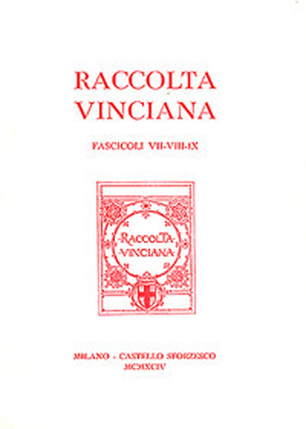Raccolta Vinciana voll. 7-8-9 - Librerie.coop Raccolta Vinciana voll. 7-8-9 - Librerie.coop