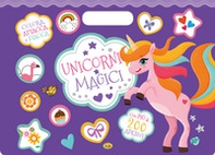 Unicorni magici. Colora, attacca e stacca. Con adesivi - Librerie.coop