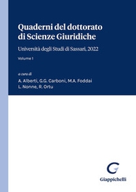 Quaderni del dottorato di Scienze Giuridiche. Università degli Studi di Sassari, 2022 - Vol. 1 - Librerie.coop
