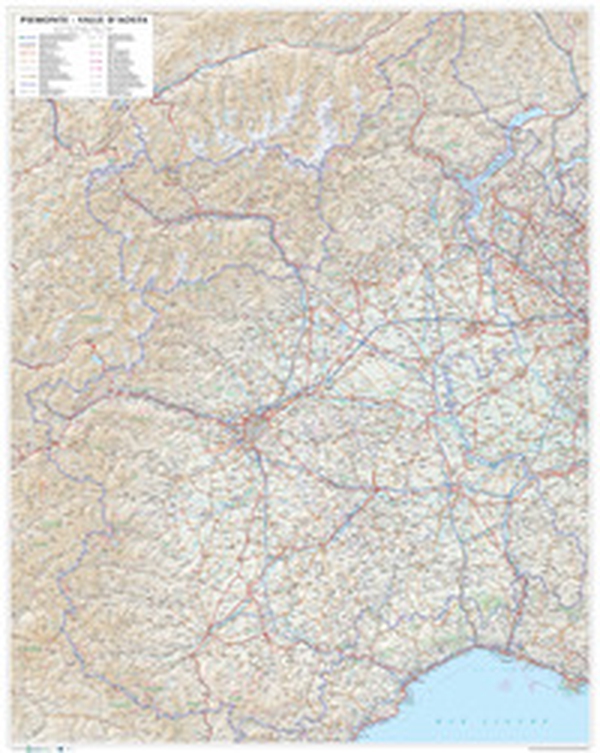 Piemonte. Valle d'Aosta. Carta stradale della regione 1:250.000 (carta murale plastificata stesa con aste cm 86 x 108 cm) - Librerie.coop Piemonte. Valle d'Aosta. Carta stradale della regione 1:250.000 (carta murale plastificata stesa con aste cm 86 x 108 cm) - Librerie.coop
