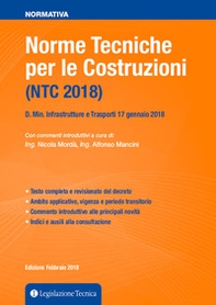NTC 2018. D. min. infrastrutture e trasporti 17 gennaio 2018 - Librerie.coop