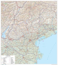 Veneto. Carta stradale della regione 1:250.000 (carta murale plastificata stesa con aste cm 86x96) - Librerie.coop