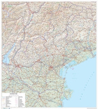 Veneto. Carta stradale della regione 1:250.000 (carta murale plastificata stesa con aste cm 86x96) - Librerie.coop