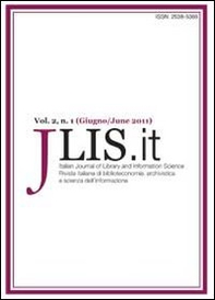 JLIS.it. Italian journal of library and information science-Rivista italiana di biblioteconomia, archivistiva e scienza dell'informazione - Librerie.coop