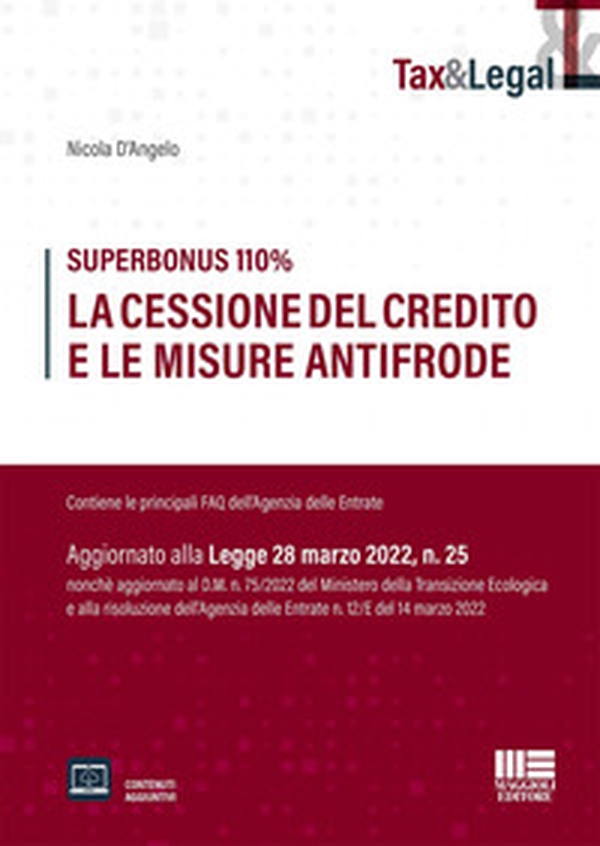 Superbonus 110%. La cessione del credito e le misure antifrode - Librerie.coop Superbonus 110%. La cessione del credito e le misure antifrode - Librerie.coop