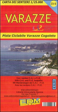 SV-8 Varazze. Carte dei sentieri di Liguria - Librerie.coop