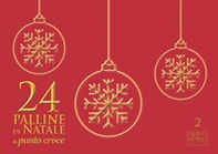 24 palline di Natale a punto croce - Librerie.coop