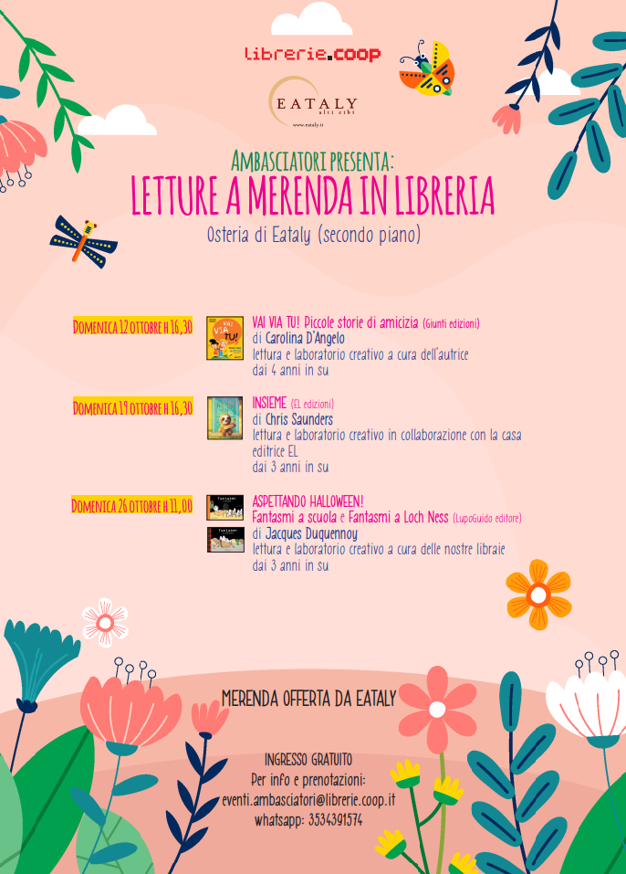 locandina evento letture a merenda