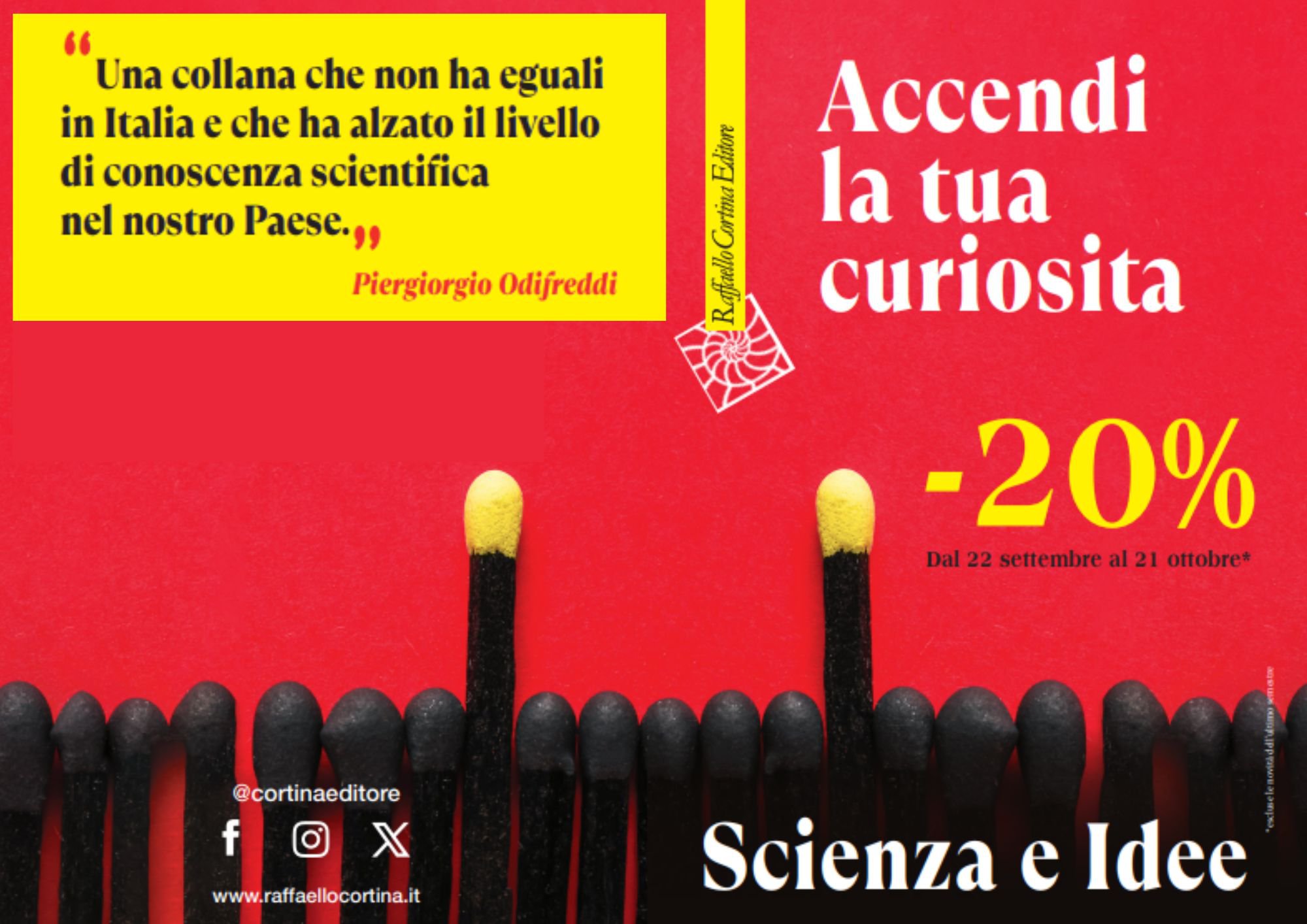 locandina promozione Cortina Editore -20%