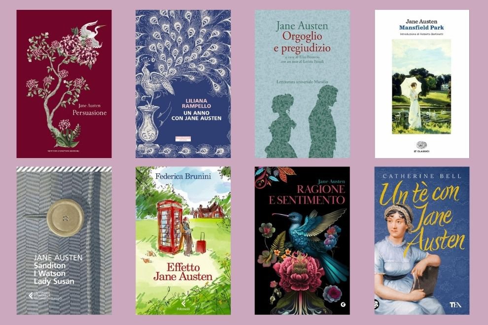 copertini libri di jane austen e dedicati a jane austen