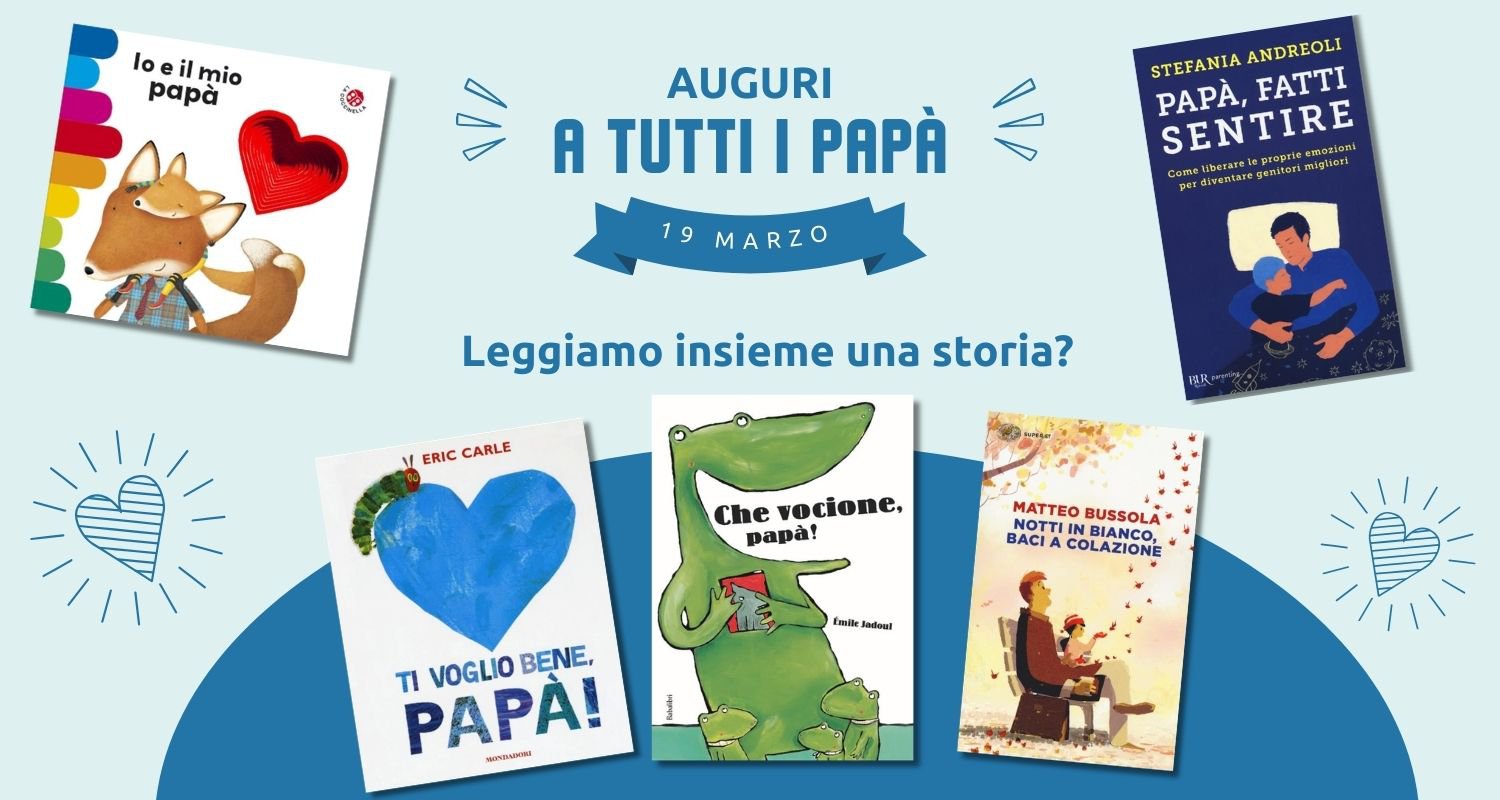 copertine di libri per la festa del papà